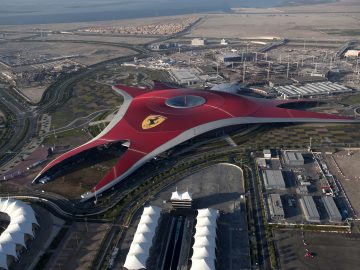 Ferrari World Abu Dhabi Aerial View