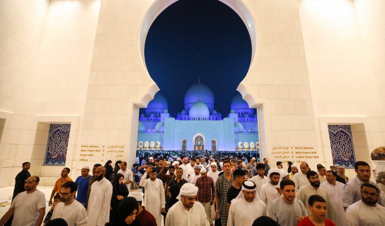 The Sheikh Zayed Grand Mosque witnessed more than 64,000 worshippers attend the 27th Ramadan