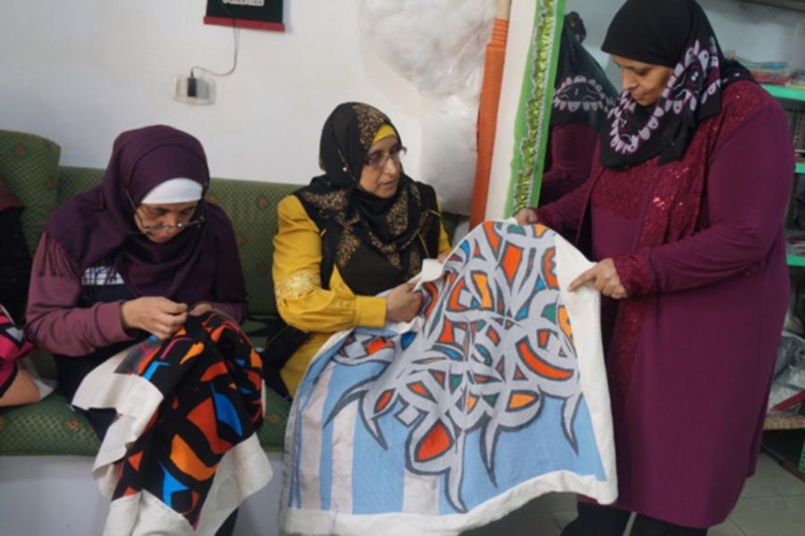 Palestinian embroidery on display at abu dhabi art  abu dhabi talking