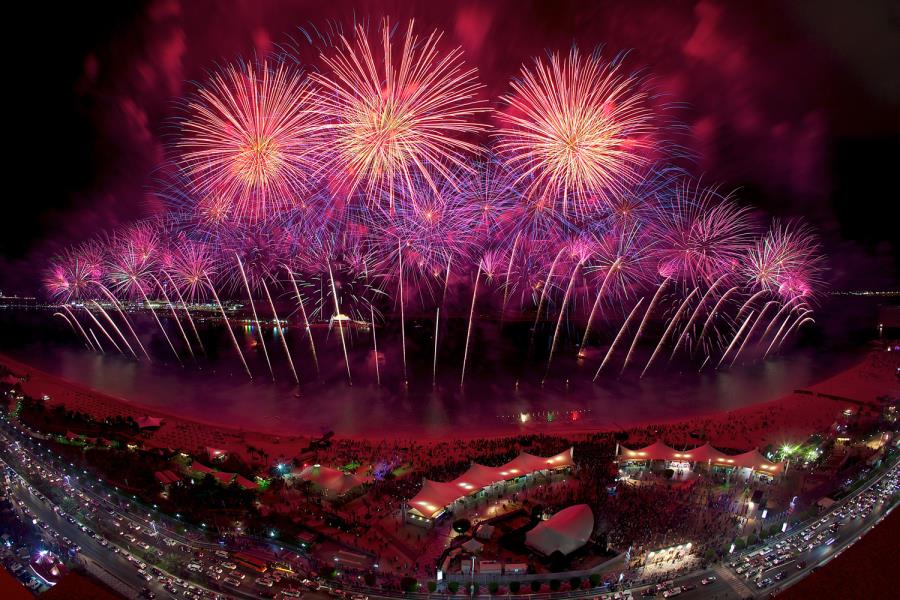 NYE Fireworks at Corniche Abu Dhabi