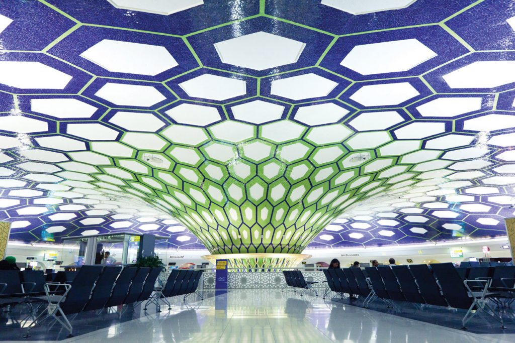 Passengers area at Abu Dhabi international airport