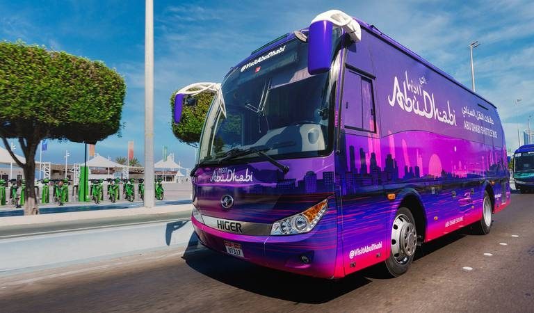 Visit Abu Dhabi Shuttle Bus service is free to top attractions in Abu Dhabi