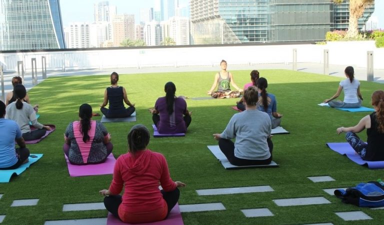 The Galleria Al Maryah Island offers complimentary yoga classes
