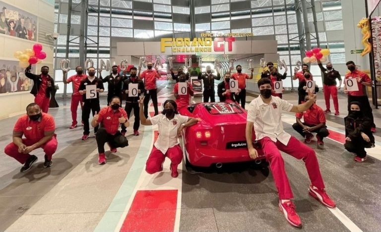 Ferrari World Abu Dhabi celebrates 5 million riders on Fiorano GT Challenge