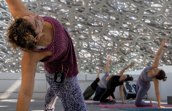 Free Yoga classes for everyone at Louvre Abu Dhabi
