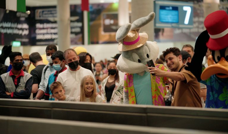 Warner Bros. World™ Abu Dhabi surprised arrival passengers in Abu Dhabi