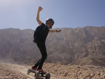 Electric skateboard event
