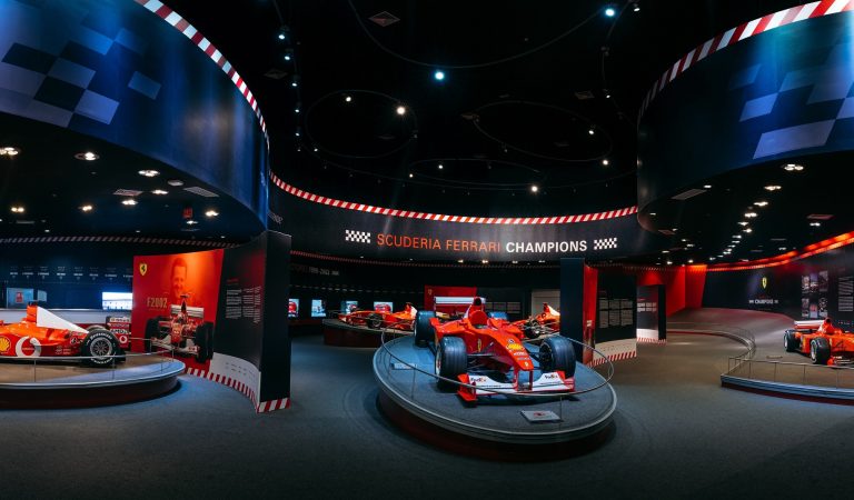 F1 Championship-winning cars at Ferrari World Abu Dhabi