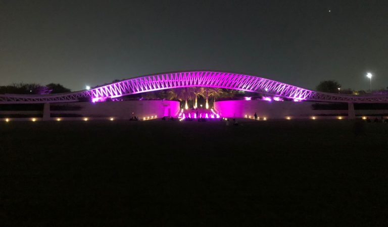 Umm Al Emarat Park Lights Up in Pink for Breast Cancer Awareness