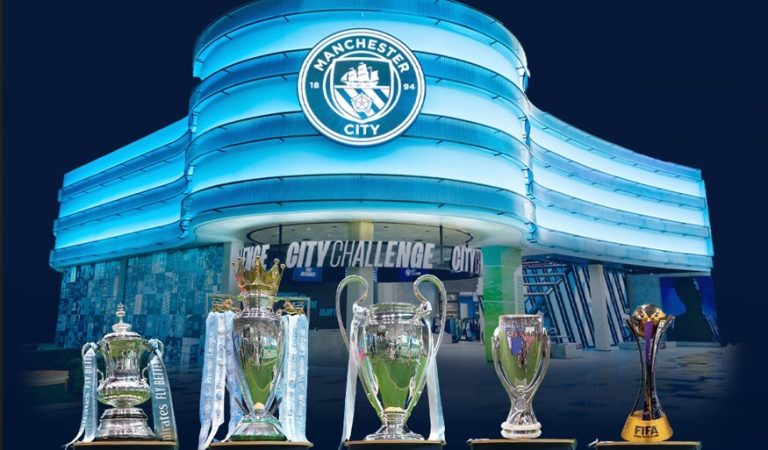 Trophy Display at City Challenge in Yas Mall, Abu Dhabi!