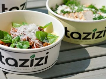 Tazizi smart workplace food fridge in Dubai office