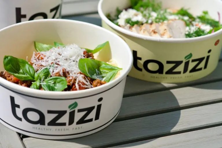 Tazizi smart workplace food fridge in Dubai office